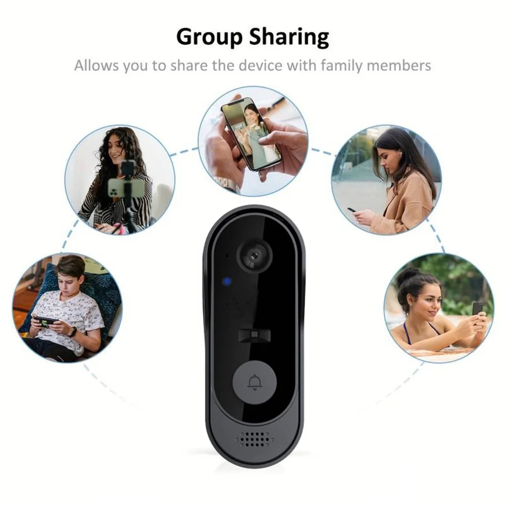 Sonnette Vidéo Sans Fil WiFi – Sécurité Intelligente pour Votre Entrée