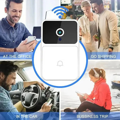 Sonnette Vidéo Sans Fil WiFi – Sécurité Intelligente pour Votre Entrée
